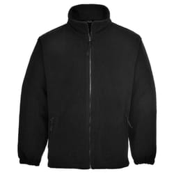 Portwest Mens Aran Fleece Jacket - L, Black