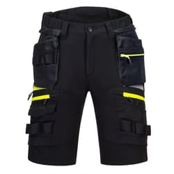 Portwest Mens Holster Pocket Shorts - 38R, Black