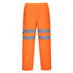 Portwest Mens Hi-Vis Safety Rain Trousers - 3XL R, Orange