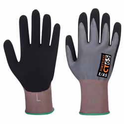 Portwest Unisex Adult Nitrile Gloves - XS, Grey/Black