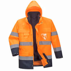 Portwest Mens S162 3 In 1 Lite Hi-Vis Jacket - L, Orange/Navy