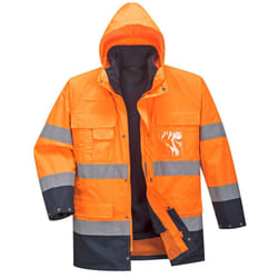 Portwest Mens S162 3 In 1 Lite Hi-Vis Jacket - XXL, Orange/Navy