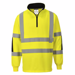 Portwest Mens Xenon Hi-Vis Rugby Shirt - 5XL, Yellow
