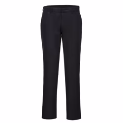 Portwest Mens Chino Stretch Slim Trousers - 30R, Black