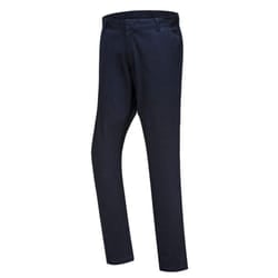 Portwest Mens Chino Stretch Slim Trousers - 36R, Dark Navy