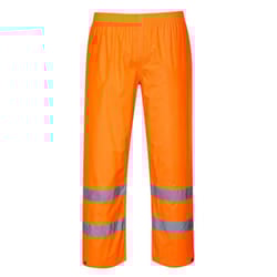 Portwest Mens Hi-Vis Rain Trousers - XS, Orange