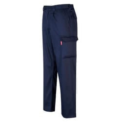 Portwest Mens Bizweld Flame Resistant Cargo Trousers - 3XL R, Navy