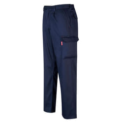 Portwest Mens Bizweld Flame Resistant Cargo Trousers - S R, Navy