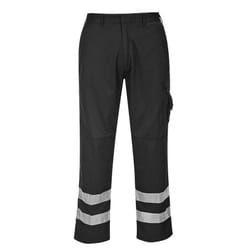 Portwest Mens Iona Combat Safety Trousers - XXL, Black