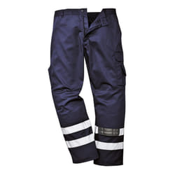 Portwest Mens Iona Combat Safety Trousers - XL, Navy
