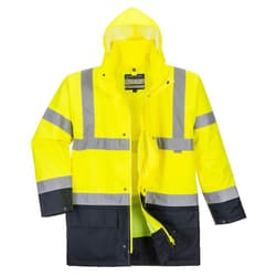 Portwest Mens Essential 5 In 1 Hi-Vis Jacket - S, Yellow/Black