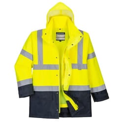 Portwest Mens Executive 5 In 1 Hi-Vis Jacket - 5XL, Yellow/Navy