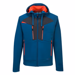 Portwest Mens DX4 Full Zip Hoodie - XL, Metro Blue