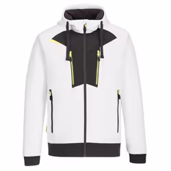Portwest Mens DX4 Full Zip Hoodie - L, White