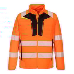 Portwest Mens DX4 Baffled Hi-Vis Safety Hybrid Jacket - 4XL, Orange/Black