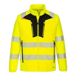 Portwest Mens DX4 Baffled Hi-Vis Hybrid Jacket - XL, Yellow/Black