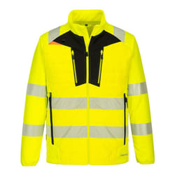 Portwest Mens DX4 Baffled Hi-Vis Hybrid Jacket - XXL, Yellow/Black