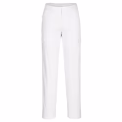 Portwest Womens/Ladies S233 Stretch Slim Cargo Trousers - 36R, White
