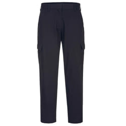Portwest Womens/Ladies S233 Stretch Slim Cargo Trousers - 36R, Black