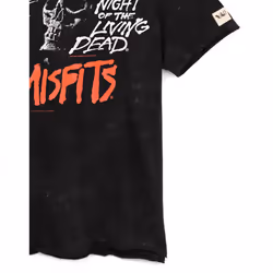 Misfits Unisex Adult Night Of The Living Dead T-Shirt - L, Black/White