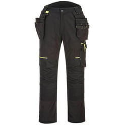 Portwest Mens Wx3 Eco Stretch Holster Pocket Trousers - 40R, Black