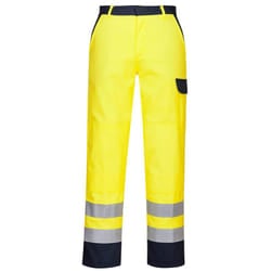 Portwest Mens Hi-Vis Bizflame Pro Trousers - M, Yellow