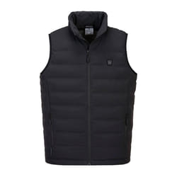 Portwest Mens Ultrasonic Tunnel Heated Gilet - XL, Black
