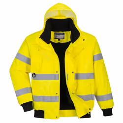 Portwest Mens 3 In 1 Hi-Vis Bomber Jacket - 3XL, Yellow