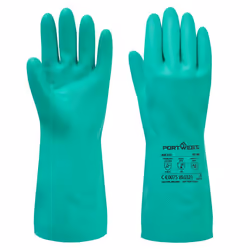 Portwest Unisex Adult A810 Nitrosafe Chemical Gauntlet - S, Green