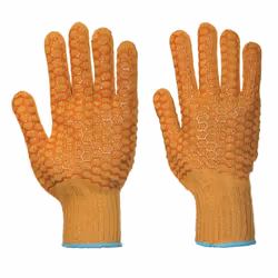 Portwest Unisex Adult Criss-Cross Grip Gloves - XL, Orange