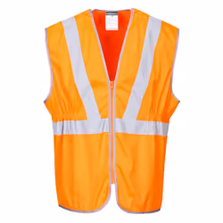 Portwest Mens Long Length Safety Hi-Vis Vest - 4XL, Orange