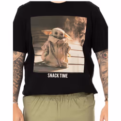 Star Wars: The Mandalorian Mens Snack Time Long Pyjama Set - S, Black/Green