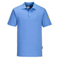 Portwest Mens Anti-Static Polo Shirt - XL, Hamilton Blue