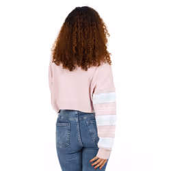 Barbie Womens/Ladies Logo Cropped Jumper - XL, Pink/White