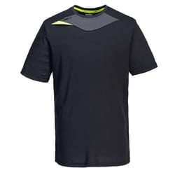Portwest Mens DX4 T-Shirt - 3XL, Black