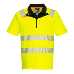 Portwest Mens DX4 High-Vis Polo Shirt - 4XL, Yellow/Black