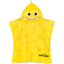 Baby Shark Childrens/Kids Repeat Print Hooded Towel