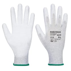 Portwest Unisex Adult VA199 PU Palm Grip Gloves - XS, Grey