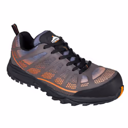 Portwest Mens Spey Leather Low Cut Safety Trainers - 13 UK, Orange/Black