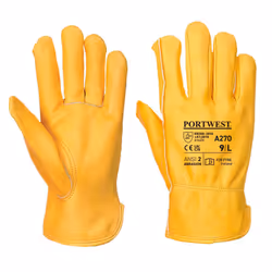 Portwest A270 Classic Leather Driver Gloves - L, Tan