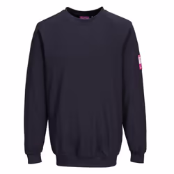 Portwest Mens Flame Resistant Long-Sleeved Sweatshirt - 4XL, Navy