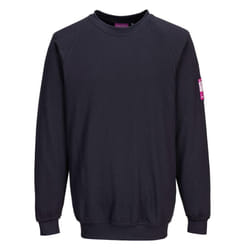 Portwest Mens Flame Resistant Long-Sleeved Sweatshirt - XXL, Navy
