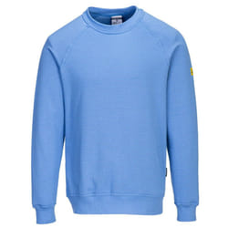 Portwest Mens Anti-Static Sweatshirt - 3XL, Hamilton Blue