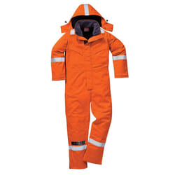 Portwest Unisex Adult Flame Resistant Anti-Static Winter Overalls - XL R, Orange