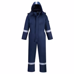 Portwest Unisex Adult Flame Resistant Anti-Static Winter Overalls - 3XL R, Navy