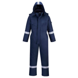 Portwest Unisex Adult Flame Resistant Anti-Static Winter Overalls - 3XL R, Navy