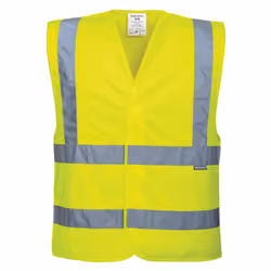 Portwest Mens Band & Brace Hi-Vis Vest - L-XL, Yellow