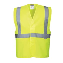 Portwest Mens Band & Brace Hi-Vis Vest - 4XL-5XL, Yellow