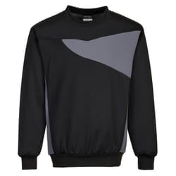 Portwest Mens PW2 Sweatshirt - M, Black/Zoom Grey