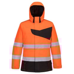 Portwest Mens PW2 High-Vis Safety Jacket - XXL, Orange/Black